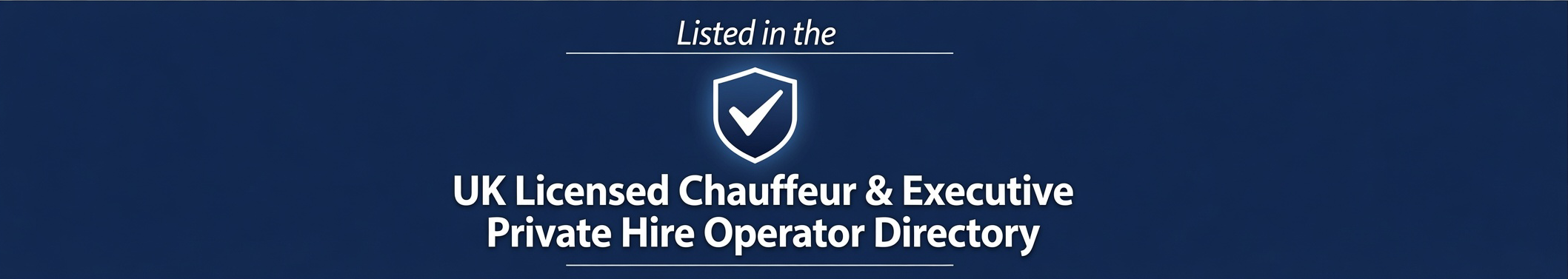 UK Licensed Chauffeur Directory